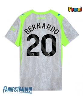 Manchester City Bernardo Silva #20 Tricou Fotbal Replică 2025-26 Femei Treilea
